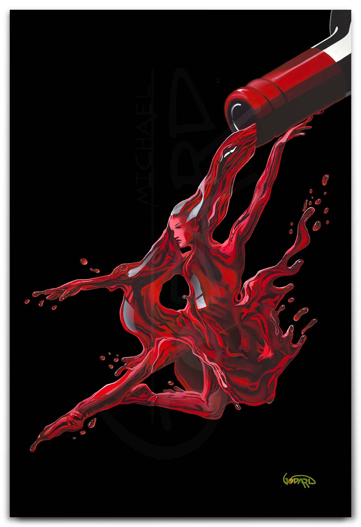 Dancing Wine by Michael Godard