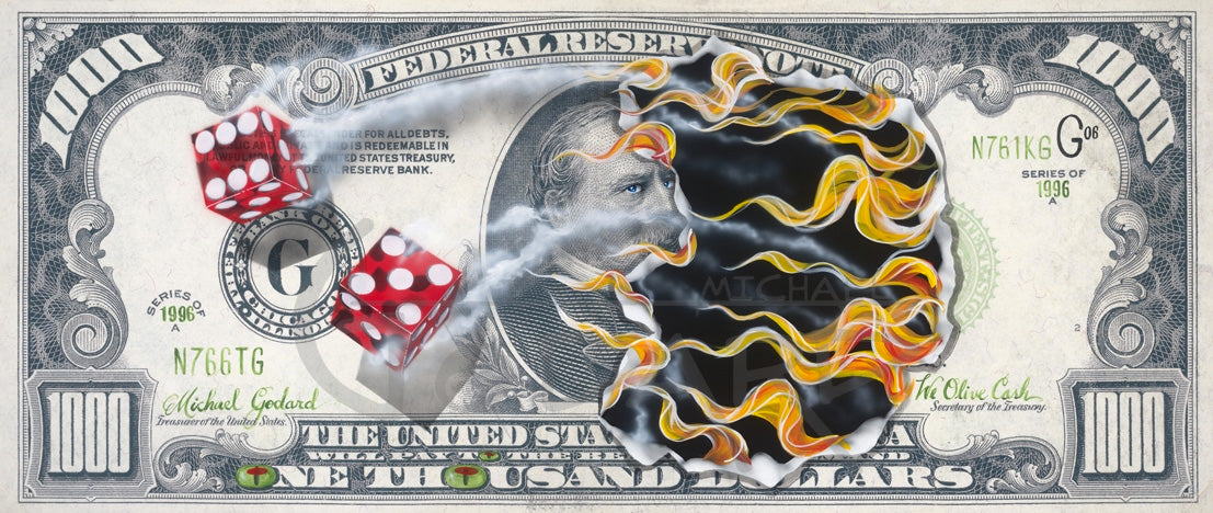 $1000 We Olive Cash by Michael Godard