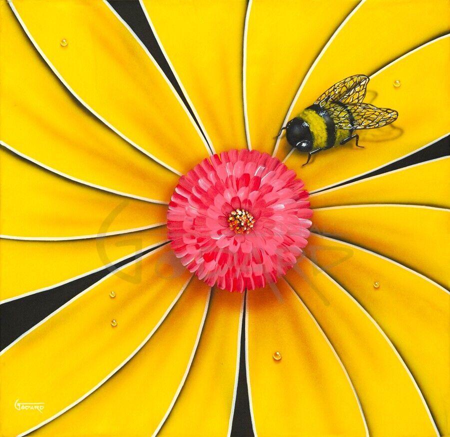 Yellow Bumble Bee by Michael Godard