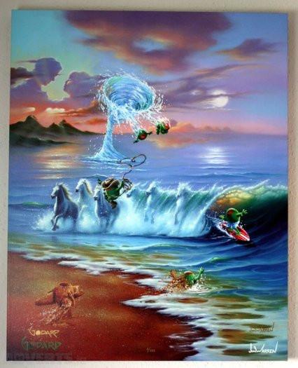 Commotion in the Ocean by Michael Godard - limited edition giclee