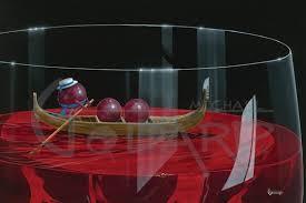 Gondola Grapes by Michael Godard, limited edition canvas giclee