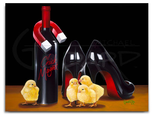 Chick Magnet by Michael Godard – limited edition art for sale