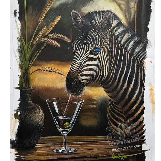 Safari Series: Zebra-Tini by Michael Godard