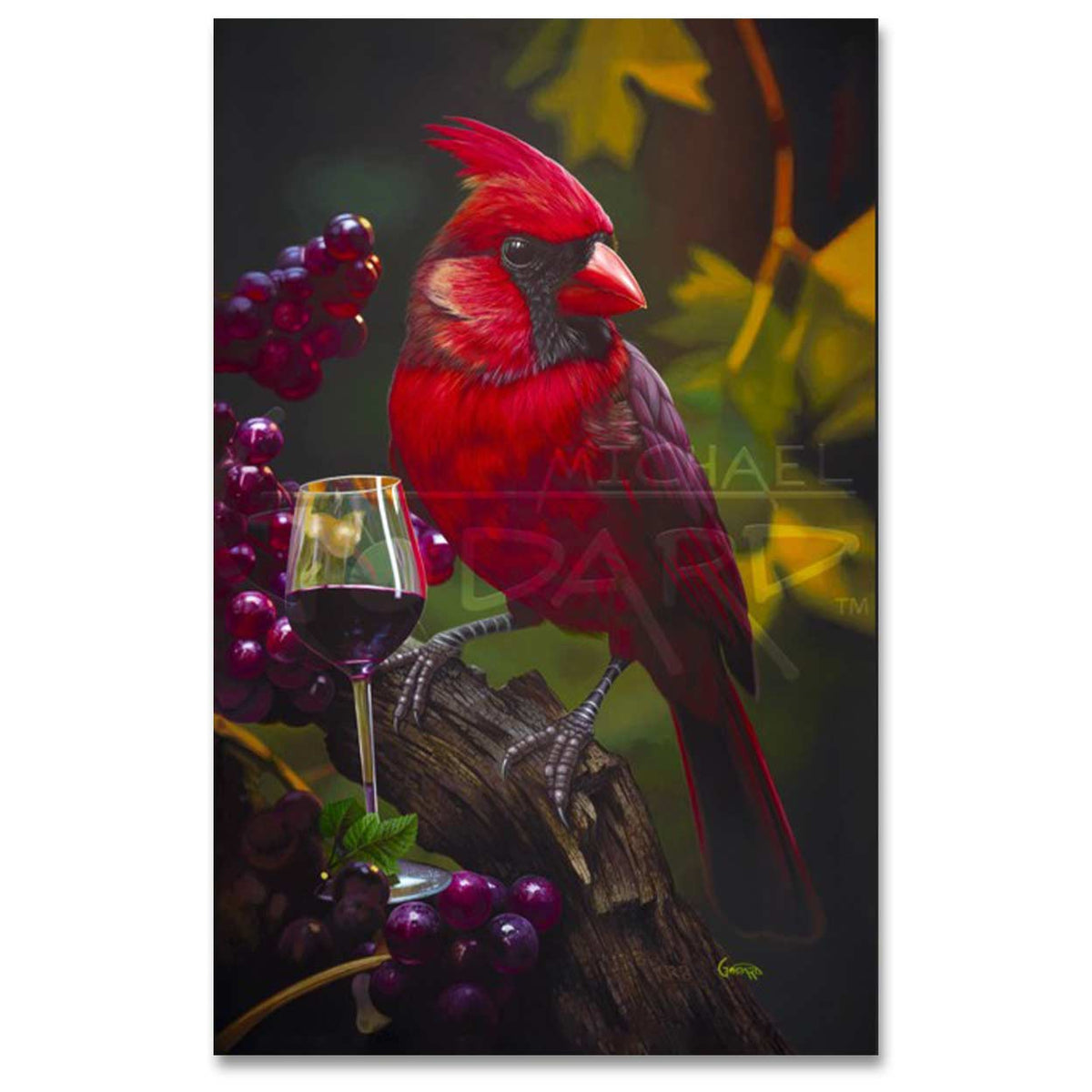 Cardinal Wine by Michael Godard