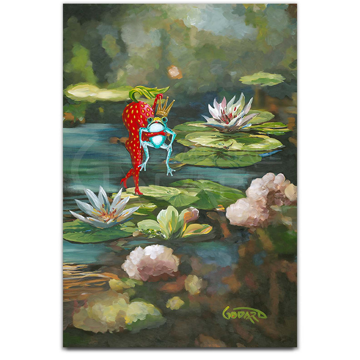 Frog Triptych: I Found My Prince by Michael Godard