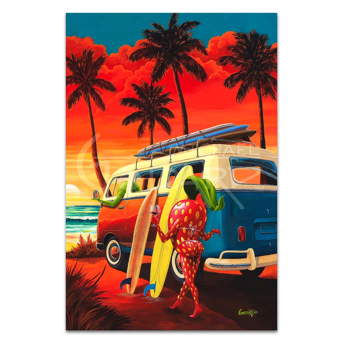 Vintage Surf Vibes by Michael Godard