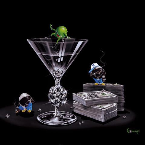 Gangsta' Martini (Living Large) by Michael Godard