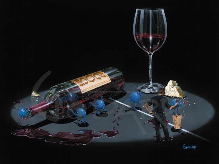 Nervous Grapes 502 by Michael Godard