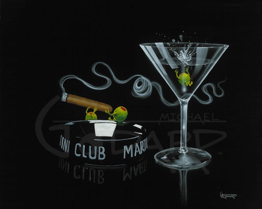 Smoke Off at the Club by Michael Godard